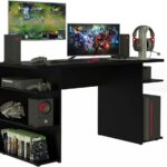 Mesa Gamer Madesa 9409 Preto: design resistente e acabamento premium para mais conforto e produtividade.