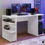 Mesa Gamer Profissional Regulagem de Altura com Organizador de Cabos, ideal para espaços compactos e trabalho confortável. - Imagem 2