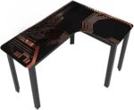 Mesa Gamer em L 120cm Circuit Preto: aproveite melhor o espaço, ganhe organização e conforto para home office ou setup gamer.