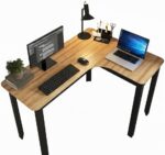 Mesa Gamer em L 120x90cm para computador e home office, com estrutura metálica e ótimo aproveitamento de espaço.