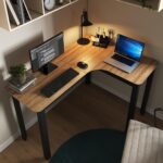 Mesa Gamer em L 120x90cm para computador e home office, com estrutura metálica e ótimo aproveitamento de espaço. - Imagem 2