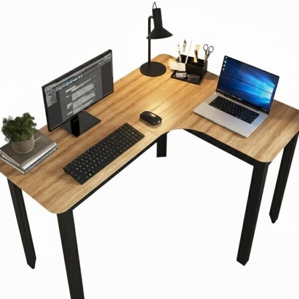 Mesa Gamer em L de 120cm: mais espaço, conforto e estilo moderno para seu home office ou setup gamer.