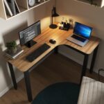 Mesa Gamer em L de 120cm: mais espaço, conforto e estilo moderno para seu home office ou setup gamer. - Imagem 2