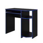 Mesa Gamer para Computador com Porta-Teclado e Prateleiras: conforto, organização e design moderno para seu setup gamer.