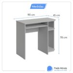 Mesa Gamer para PC Gamer Preto/Azul: mais conforto e organização para seu setup de jogo e escritório - Imagem 2