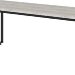 Mesa Kuadra Diretor 180x70x75cm: design industrial, amplo espaço e visual elegante para seu escritório.