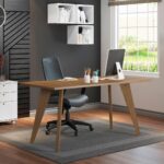 Mesa Madesa 5319 para escritório: tampo de madeira, design retrô e alta resistência para seu ambiente de trabalho. - Imagem 2