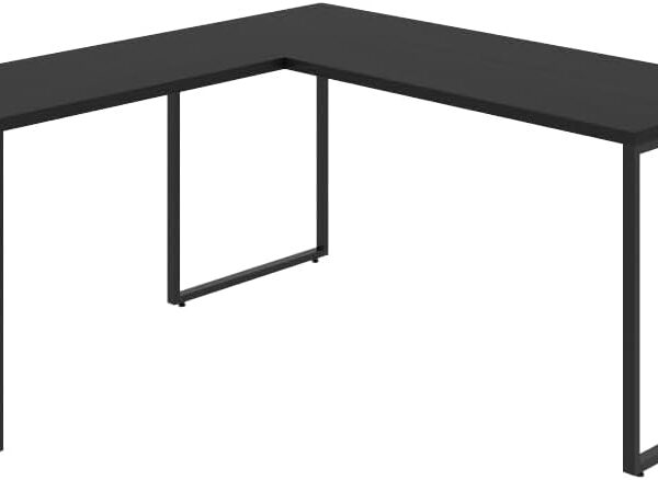 Mesa de Escritório em L Kuadra 1,50x1,50m Compace: mais espaço e estilo industrial para seu escritório.