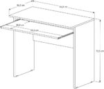 Mesa para computador e notebook slim: compacta, resistente e ideal para escritório, home office e gamers. - Imagem 2