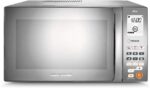 Micro-ondas Brastemp 38L inox espelhado com grill: mais capacidade, receitas pré-programadas e praticidade para sua cozinha.