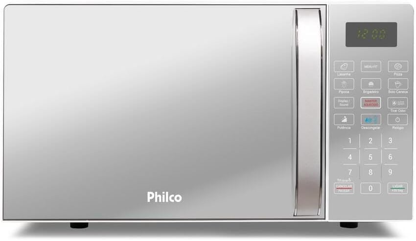 Micro-ondas Philco 20L 1100W: compacto, potente e elegante para aquecer Micro-ondas Philco 20L 1100W: compacto, potente e elegante para aquecer suas refeições com rapidez e praticidade.