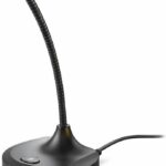 Microfone Gamer RGB com Hub USB: voz clara, setup organizado e ideal para streaming, lives e home office