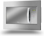 Microondas de Embutir Philco 28L Inox: 1100W, função descongelar, manter aquecido e design Limpa Fácil.