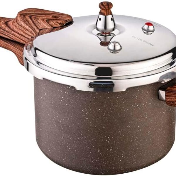 Mimo Style Panela de Pressão PressCook Grafito 6,8L antiaderente: cozimento rápido, seguro e fácil de limpar para sua cozinha.