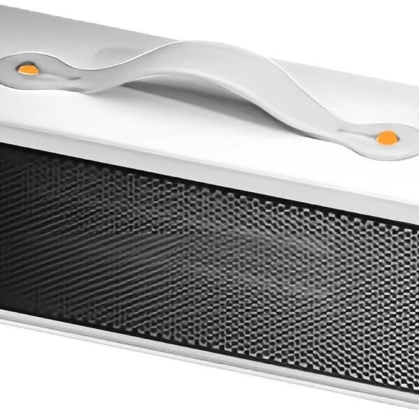 Mini Aquecedor de Mesa: calor rápido, compacto e seguro para escritório, quarto e casa.