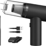 Mini Aspirador Portátil – Alta Sucção, Sem Fio, USB, Leve, Compacto e Recarregável para Limpeza Rápida de Casa, Carro, Escritório e Eletrônicos
