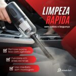Mini Aspirador de Pó Portátil Sem Fio 120W: potente sucção para carro, casa e escritório, recarregável USB e bivolt. - Imagem 2