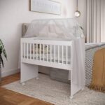 Mini Berço Infantil Branco com Rodinhas, Colchão Impermeável e Certificação Inmetro para mais segurança e praticidade - Imagem 2