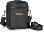 Mini Bolsa Shoulder Bag em Couro Legítimo: estilo streetwear, durável e prática para uso transversal masculino.