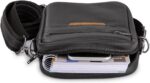 Mini Bolsa Shoulder Bag em Couro Legítimo: estilo streetwear, durável e prática para uso transversal masculino. - Imagem 2
