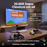 Mini Console Premium Retrô VARENZIA com 20 mil jogos, 2 controles sem fio e HDMI 4K para jogar na TV com plug and play - Imagem 2