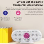 Mini Desumidificador para Banheiro, Carregamento USB Desumidificador Pequeno para Banheiro Desumidificador Elétrico Portátil para Armário de Sapatos Com Eficiência Aprimorada - Imagem 2