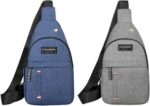 Mini Mochila Tiracolo Impermeável Unissex com Saída para Fone, leve e prática para academia e dia a dia