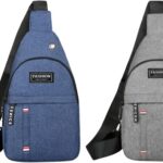 Mini Mochila Tiracolo Impermeável Unissex com Saída para Fone, leve e prática para academia e dia a dia