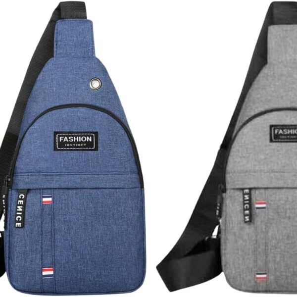 Mini Mochila Tiracolo Impermeável Unissex com Saída para Fone, leve e prática para academia e dia a dia
