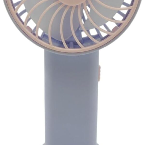 Mini Ventilador Recarregável Usb Portátil Mesa Suporte - Azul