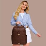 Mochila Bolsa Feminina Antifurto Média: charmosa, espaçosa e ideal para dia a dia, passeio, trabalho e faculdade - Imagem 2