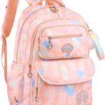 Mochila Escolar Feminina Espaçosa e Impermeável com abertura 180°, conforto, organização e resistência para escola, passeios e viagens.