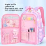Mochila Escolar Feminina Espaçosa e Impermeável com abertura 180°, conforto, organização e resistência para escola, passeios e viagens. - Imagem 2