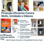 Moffim Kit Antimofo 10 Sachês: protege armários e closets contra mofo, umidade e odores com ação contínua. - Imagem 2