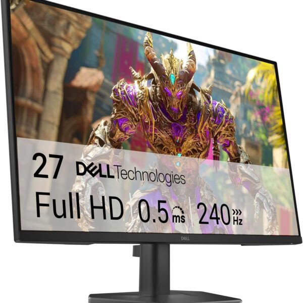 Monitor Dell Gaming 27" Full HD – 240Hz – IPS 0.5ms AMD FreeSync Premium TÜV 3 Estrelas – SE2726HG