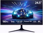 Monitor Gamer 24.5 Full HD 180Hz 1ms: fluidez e precisão para jogos competitivos em alto desempenho