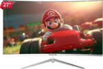 Monitor Gamer Bluecase Nyx 27 Curvo 100Hz Full HD Branco para mais imersão e desempenho nos jogos.