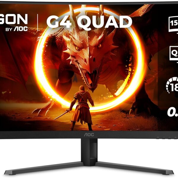 Monitor Gamer Curvo AOC AGON QUAD 32" 180Hz 0,5ms HDR10 CQ32G4E