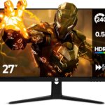 Monitor Gamer HAIZ LM27-E241B 27 FHD 240Hz 1ms HDR10 IPS para jogos competitivos com máxima fluidez e cores vibrantes