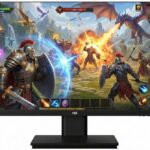 Monitor Gamer HQ 24 M24100HQG 100Hz Full HD com VESA e ajuste de inclinação para jogos mais fluidos e confortável visualização