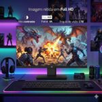 Monitor Gamer HQ 24 M24100HQG 100Hz Full HD com VESA e ajuste de inclinação para jogos mais fluidos e confortável visualização - Imagem 2