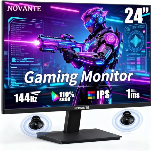 Monitor Gamer IPS 24 Full HD 144Hz 1ms: imagens fluidas, cores vivas e alta performance para jogar e trabalhar.