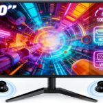 Monitor Gamer LCD 20 Polegadas pc,1600x900 HD,Alto-falantes Integrados,100Hz,Tempo de Resposta 1ms,250cd/m²,72% NTSC,1000:1,HDMI/VGA/AUIDO/DC,Bivolt