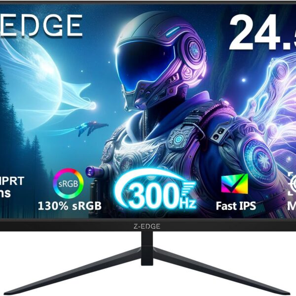 Monitor Gamer Z-Edge 24,5" 300 Hz IPS FHD 1 ms: máxima fluidez e desempenho para jogos competitivos.