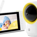Monitor de bebê Ellie sem WiFi com câmera 1080p, áudio e bateria 6000 mAh: privacidade, alcance de 305 m e monitoramento inteligente para seu bebê