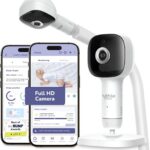 Monitor inteligente Hubble SkyVision AI: vídeo HD, IA, luz noturna e alertas para monitorar seu bebê com segurança e conforto.