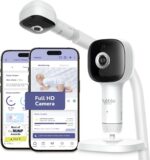 Monitor inteligente Hubble SkyVision AI: vídeo HD, IA, luz noturna e alertas para monitorar seu bebê com segurança e conforto.