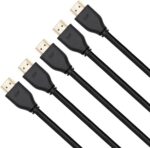 Monoprice 8K Certified Ultra High Speed HDMI 2.1 Cable - 10 Feet - Black (5 Pack) 48Gbps, Compatible with Sony Playstation 5, Playstation 5 Digital Edition, Microsoft Xbox Series X, and Xbox Series S - Imagem 2