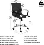 Moob Cadeira de Escritório Executiva Boston Giratória com relax, conforto e design elegante para home office. - Imagem 2