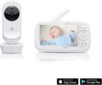 Motorola Babá Eletrônica Ease44Connect Branca com monitor 4,3, app Hubble, Wi-Fi e áudio bidirecional para mais segurança e praticidade. - Imagem 2
